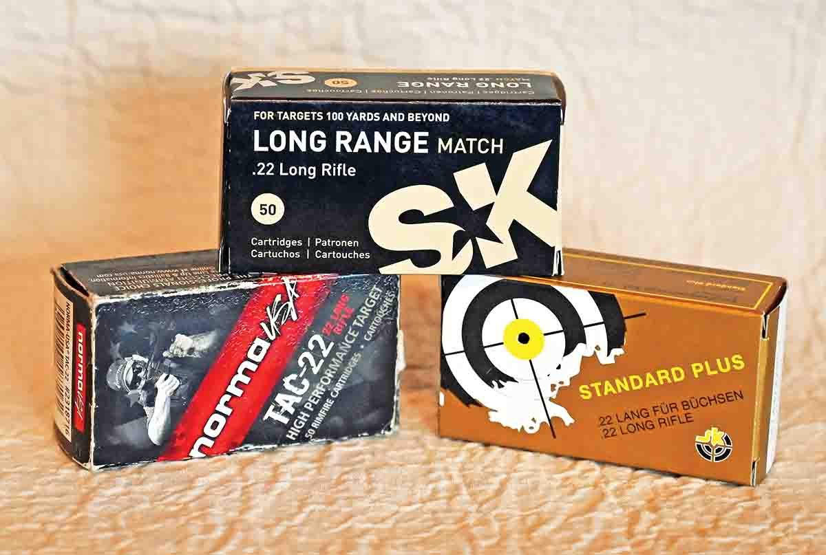Ammunition used for the test: SK Long Range Match, Norma Tac and Wolf Standard Plus.